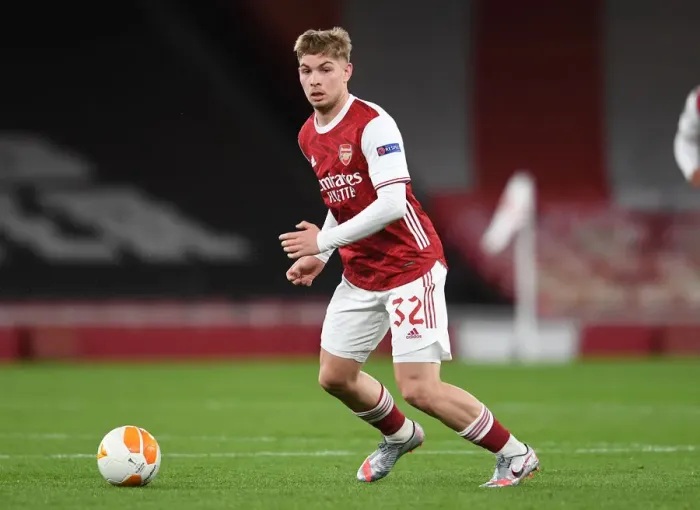 Framed Print : Arsenal vs Slavia Praha: Emile Smith Rowe in Europa League Quarterfinal at Emirates Stadium (Behind Closed Doors) Framed Print : Arsenal vs Slavia Praha: Emile Smith Rowe in Europa League Quarterfinal at Emirates Stadium (Behind Closed Doors)