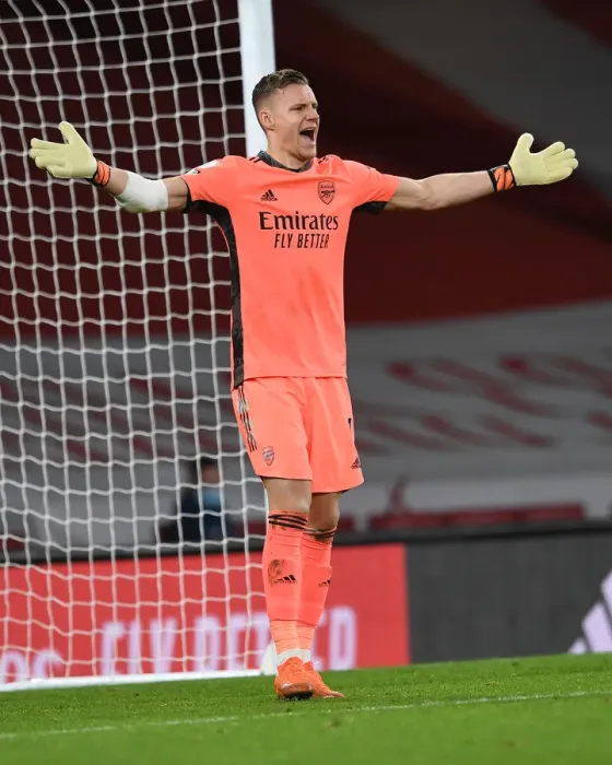 Framed Print : Arsenal vs Southampton: Bernd Leno in Action at Emirates Stadium (Premier League 2020-21)