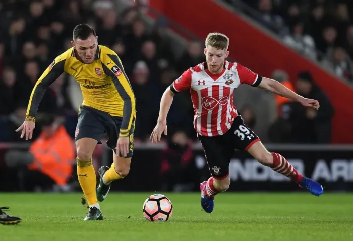 Framed Print : Arsenal vs. Southampton: FA Cup Battle at St. Mary's Stadium, 2017 Framed Print : Arsenal vs. Southampton: FA Cup Battle at St. Mary's Stadium, 2017