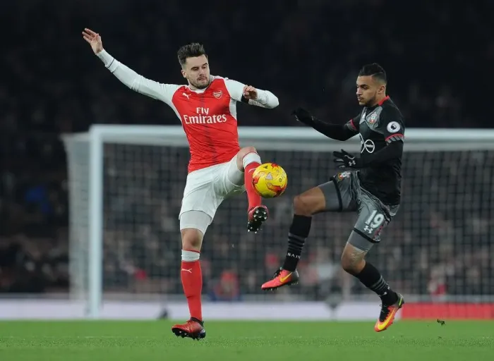 Framed Print : Arsenal vs. Southampton: Jenkinson vs. Boufal in EFL Cup Quarter-Final Showdown Framed Print : Arsenal vs. Southampton: Jenkinson vs. Boufal in EFL Cup Quarter-Final Showdown