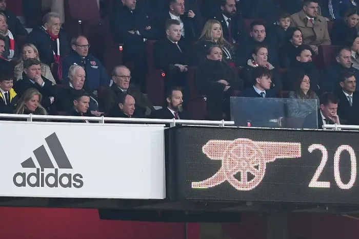 Framed Print : Arsenal vs Southampton: Josh Kroenke Watches from the Stands (April 2023)