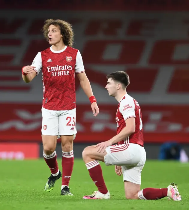 Framed Print : Arsenal vs Southampton: Luiz and Tierney in Action at Empty Emirates Stadium (2020-21) Framed Print : Arsenal vs Southampton: Luiz and Tierney in Action at Empty Emirates Stadium (2020-21)
