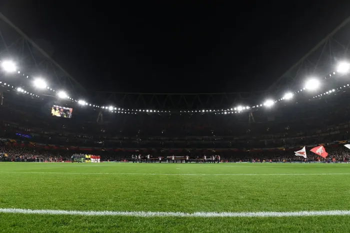 Framed Print : Arsenal vs Sporting CP: Pre-Match Atmosphere at Emirates Stadium, UEFA Europa League (2018-19) Framed Print : Arsenal vs Sporting CP: Pre-Match Atmosphere at Emirates Stadium, UEFA Europa League (2018-19)