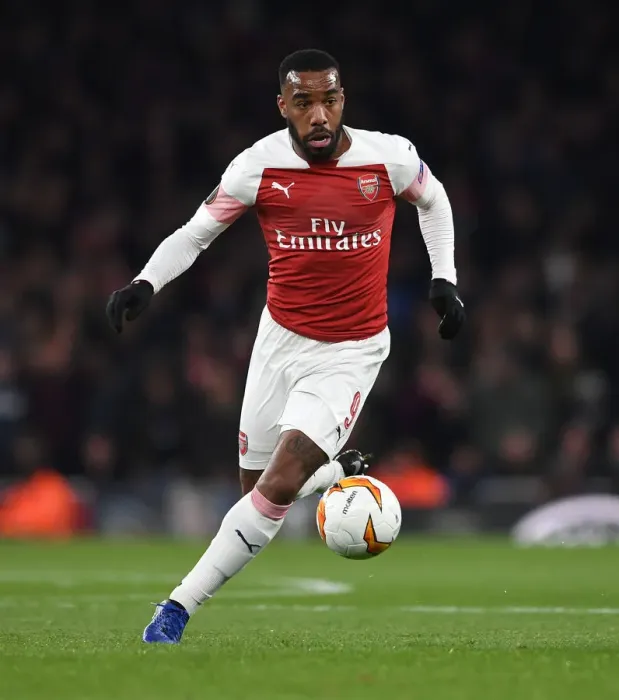 Framed Print : Arsenal vs. S.S.C. Napoli - Alexandre Lacazette in Europa League Quarterfinal Action at Emirates Stadium Framed Print : Arsenal vs. S.S.C. Napoli - Alexandre Lacazette in Europa League Quarterfinal Action at Emirates Stadium