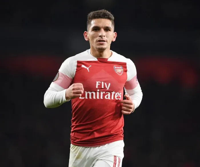 Framed Print : Arsenal vs. S.S.C. Napoli: Lucas Torreira in Europa League Quarterfinal Action at Emirates Stadium