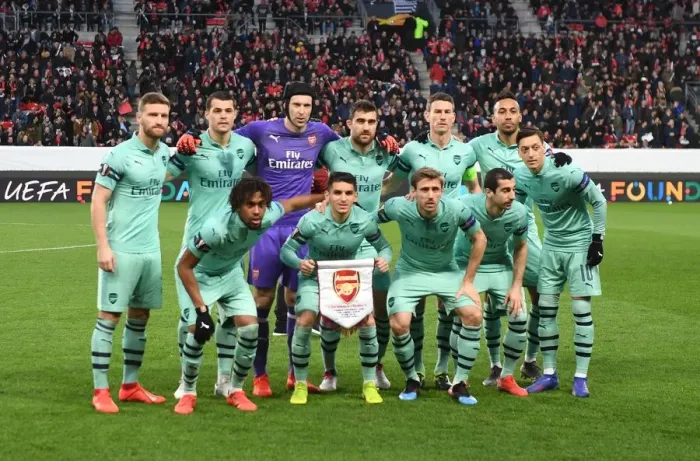 Framed Print : Arsenal vs Stade Rennais: UEFA Europa League Round of 16 First Leg (March 2019)