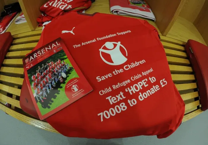 Framed Print : Arsenal vs Stoke City: Save the Children Warm-Up (Premier League, 2015)