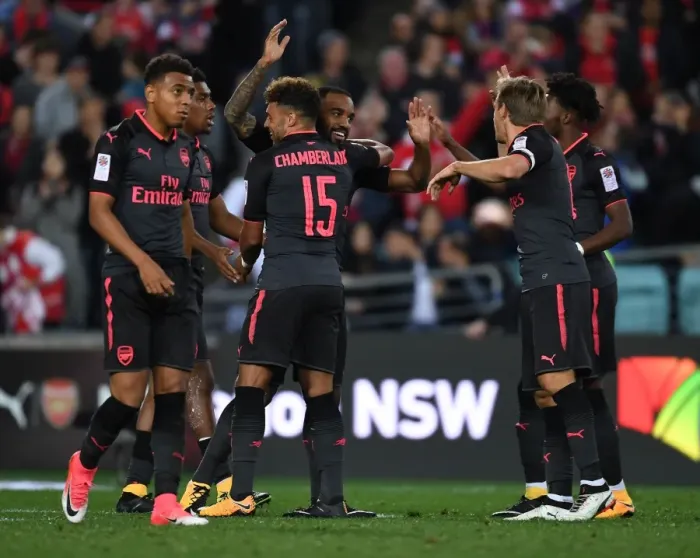 Framed Print : Arsenal vs Sydney FC: Pre-Season Match at ANZ Stadium, Sydney (July 2017)