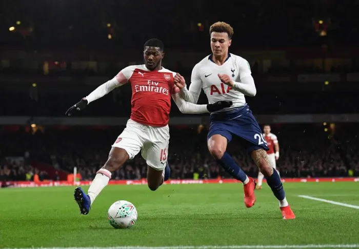 Framed Print : Arsenal vs. Tottenham: Ainsley Maitland-Niles vs. Dele Alli in Carabao Cup Quarterfinal Showdown Framed Print : Arsenal vs. Tottenham: Ainsley Maitland-Niles vs. Dele Alli in Carabao Cup Quarterfinal Showdown
