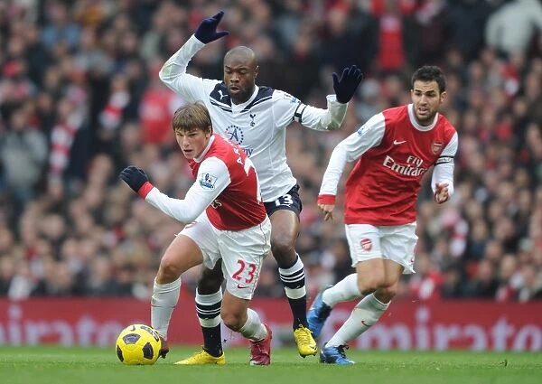 Arsenal vs. Tottenham: Andrey Arshavin and William Gallas Clash in Intense Premier League Rivalry (2010-11)