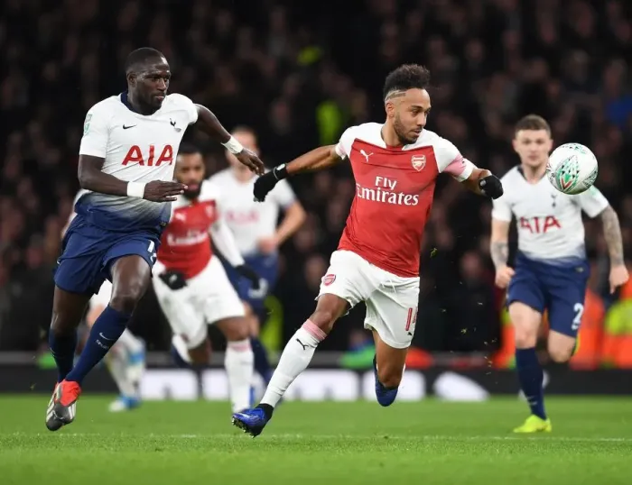 Framed Print : Arsenal vs. Tottenham: Aubameyang Breaks Past Sissoko in Carabao Cup Quarterfinal Framed Print : Arsenal vs. Tottenham: Aubameyang Breaks Past Sissoko in Carabao Cup Quarterfinal