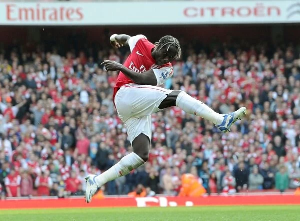 Arsenal vs. Tottenham: Bacary Sagna in Action at the Emirates Stadium (Premier League 2011-12)
