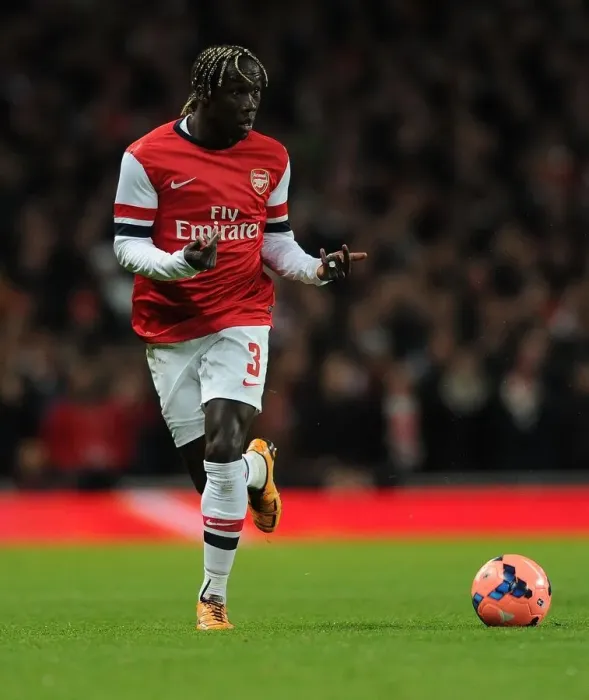 Framed Print : Arsenal vs. Tottenham: Bacary Sagna in Action during the FA Cup Third Round Clash at Emirates Stadium