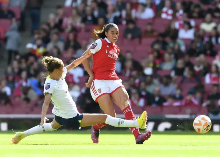 Framed Print : Arsenal vs. Tottenham: A Battle in the FA Womens Super League Framed Print : Arsenal vs. Tottenham: A Battle in the FA Womens Super League