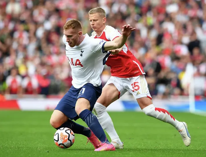 Framed Print : Arsenal vs. Tottenham: Battle for London - Zinchenko vs. Kulusevski Clash (2023-24) Framed Print : Arsenal vs. Tottenham: Battle for London - Zinchenko vs. Kulusevski Clash (2023-24)