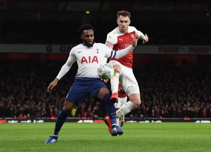 Framed Print : Arsenal vs. Tottenham: Carabao Cup Clash at Emirates Stadium
