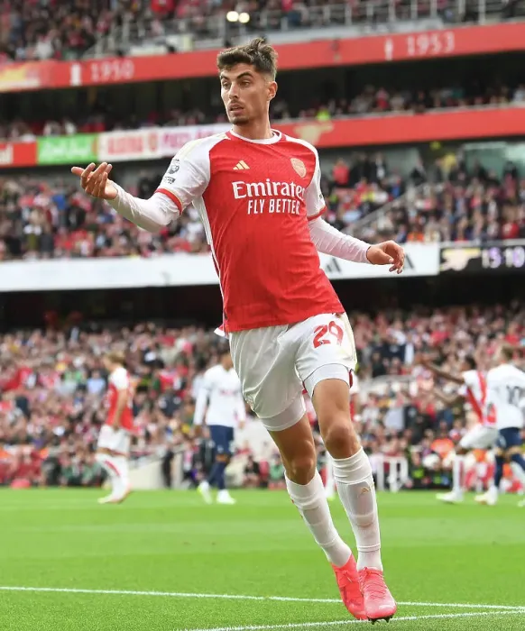 Framed Print : Arsenal vs. Tottenham: Clash of the London Rivals - Havertz in Action (2023-24) Framed Print : Arsenal vs. Tottenham: Clash of the London Rivals - Havertz in Action (2023-24)