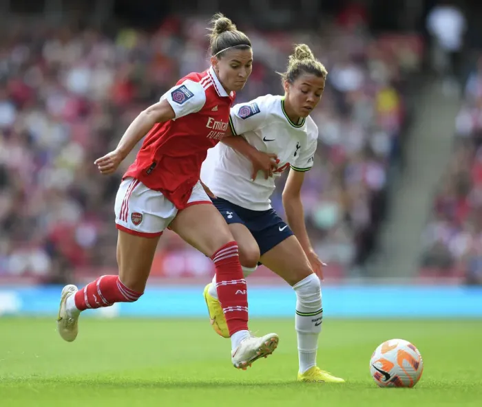 Framed Print : Arsenal vs. Tottenham: FA Womens Super League Showdown at Emirates Stadium (2022-23) Framed Print : Arsenal vs. Tottenham: FA Womens Super League Showdown at Emirates Stadium (2022-23)