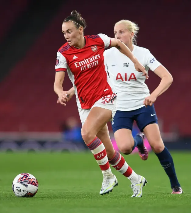 Framed Print : Arsenal vs. Tottenham: FA WSL Clash at Emirates Stadium (2021-22)