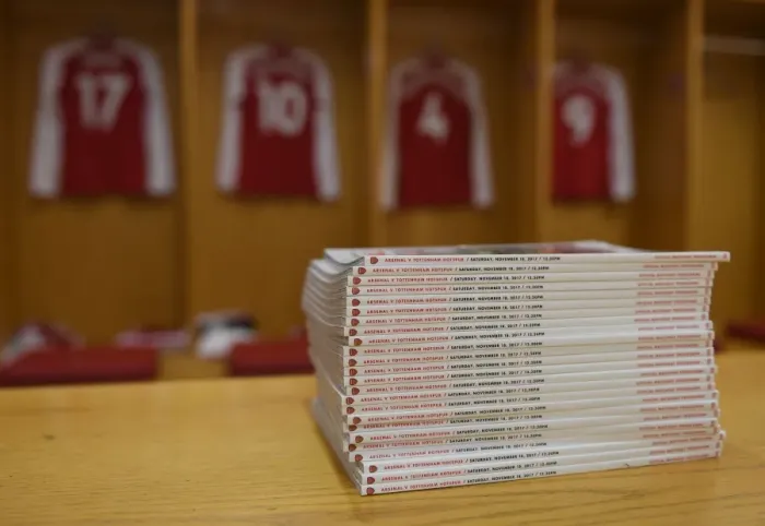 Framed Print : Arsenal vs. Tottenham Hotspur: Premier League Showdown - Matchday Programs, Emirates Stadium, London, 2017 Framed Print : Arsenal vs. Tottenham Hotspur: Premier League Showdown - Matchday Programs, Emirates Stadium, London, 2017