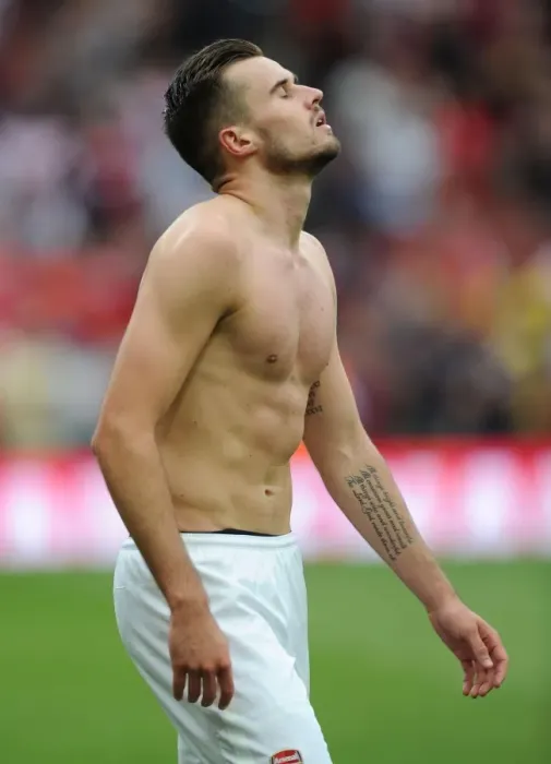 Framed Print : Arsenal vs. Tottenham: Intense Moment with Carl Jenkinson, 2013-14 Premier League