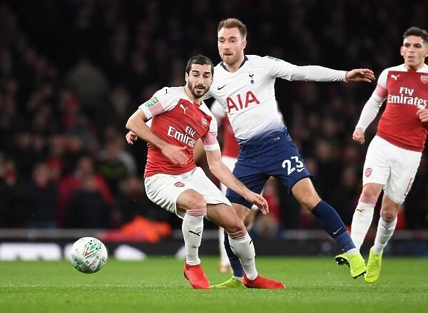 Arsenal vs. Tottenham: Mkhitaryan Outmaneuvers Eriksen in Carabao Cup Quarterfinal Showdown