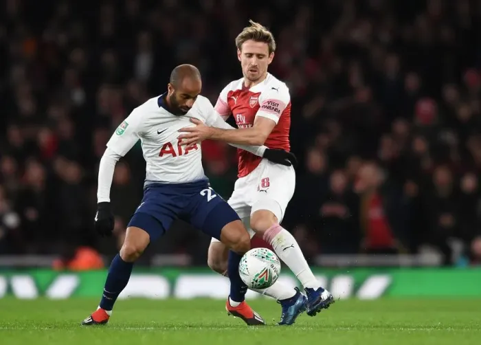 Framed Print : Arsenal vs. Tottenham: Monreal vs. Lucas Moura in Carabao Cup Quarterfinal Showdown Framed Print : Arsenal vs. Tottenham: Monreal vs. Lucas Moura in Carabao Cup Quarterfinal Showdown