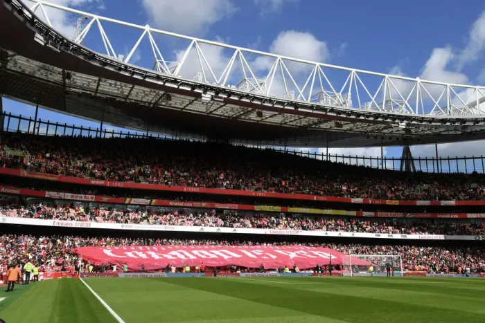 Framed Print : Arsenal vs. Tottenham: North Bank and Fans Await Premier League Clash at Emirates Stadium Framed Print : Arsenal vs. Tottenham: North Bank and Fans Await Premier League Clash at Emirates Stadium