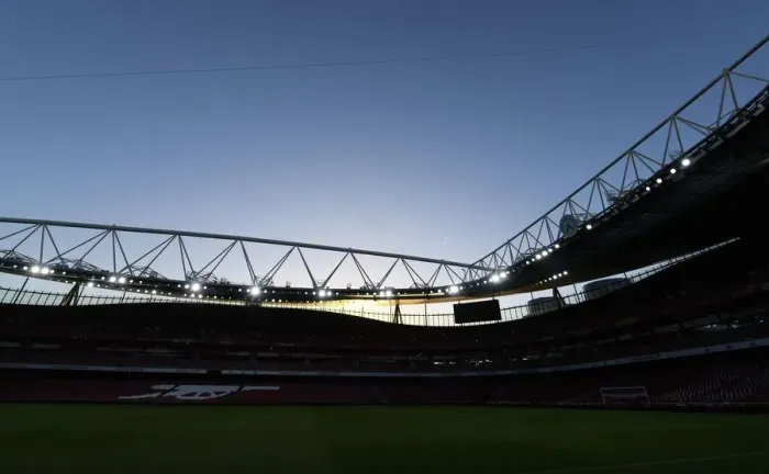 Framed Print : Arsenal vs. Tottenham: Pre-Match Atmosphere at Emirates Stadium, 2022-23 Premier League