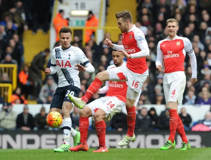 Framed Print : Arsenal vs. Tottenham: Premier League Clash at White Hart Lane, March 2016