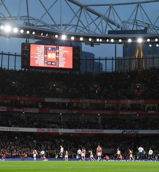 Framed Print : Arsenal vs. Tottenham: Premier League Showdown at Emirates Stadium (December 2018)