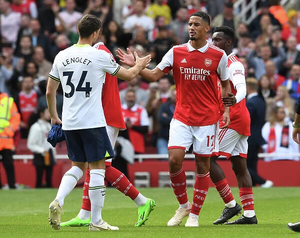 Arsenal vs. Tottenham: Saliba and Lenglet Share a Moment After Intense Rivalry