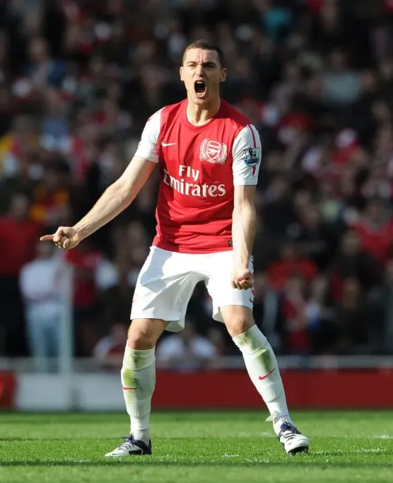 Framed Print : Arsenal vs. Tottenham: Thomas Vermaelen in Action at the Emirates Stadium (2011-12)