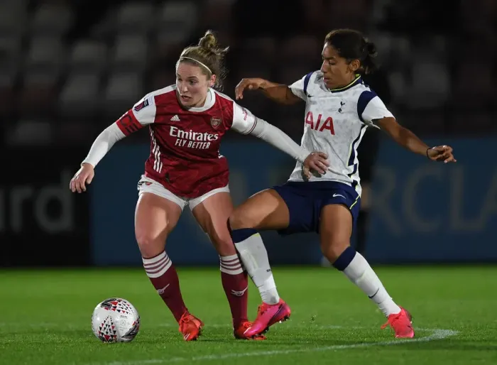 Framed Print : Arsenal vs. Tottenham Women: FA Womens Continental League Cup Clash Amidst Empty Stands Framed Print : Arsenal vs. Tottenham Women: FA Womens Continental League Cup Clash Amidst Empty Stands