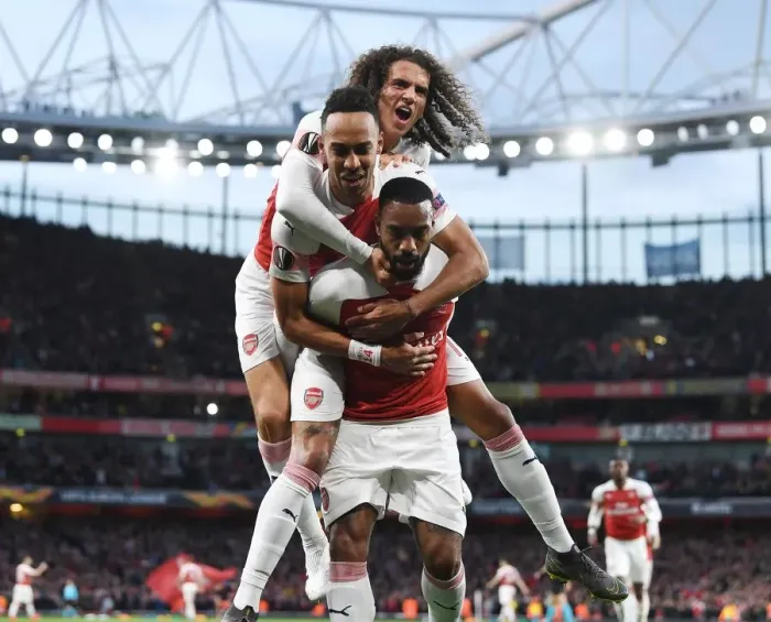 Framed Print : Arsenal vs Valencia: UEFA Europa League Semi-Final First Leg at Emirates Stadium, London, 2019