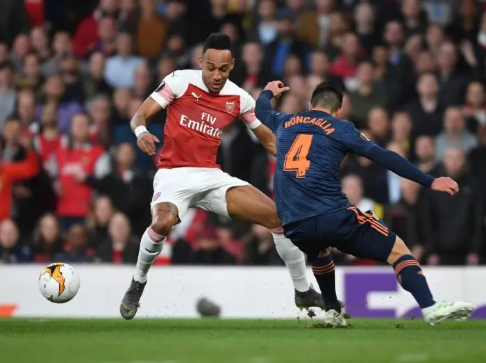 Framed Print : Arsenal vs Valencia: UEFA Europa League Semi-Final Showdown at Emirates Stadium, London 2019