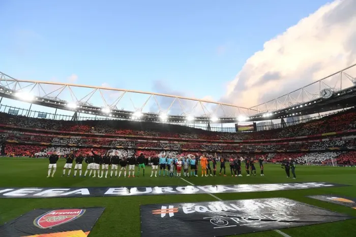 Framed Print : Arsenal vs Valencia: UEFA Europa League Semi-Final Showdown at Emirates Stadium, London, 2019 Framed Print : Arsenal vs Valencia: UEFA Europa League Semi-Final Showdown at Emirates Stadium, London, 2019