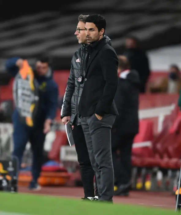 Framed Print : Arsenal vs Villarreal: Mikel Arteta Leads Gunners in Empty Europa League Semi-Final