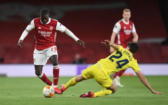Framed Print : Arsenal vs Villarreal: UEFA Europa League Semi-Final at Empty Emirates Stadium (2020-21) Framed Print : Arsenal vs Villarreal: UEFA Europa League Semi-Final at Empty Emirates Stadium (2020-21)