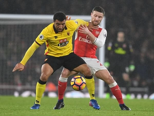Arsenal vs. Watford: Clash between Mustafi and Deeney in the Premier League