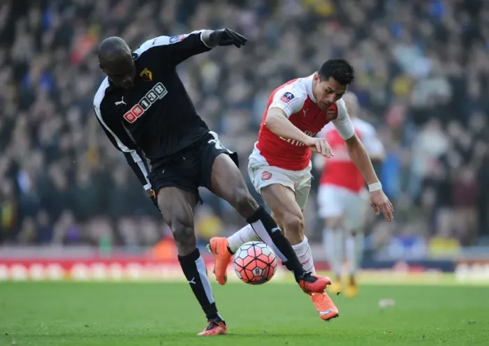 Framed Print : Arsenal vs. Watford: FA Cup Sixth Round Clash at The Emirates