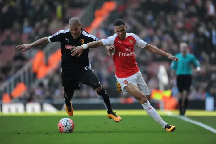 Framed Print : Arsenal vs. Watford: FA Cup Sixth Round Clash at The Emirates
