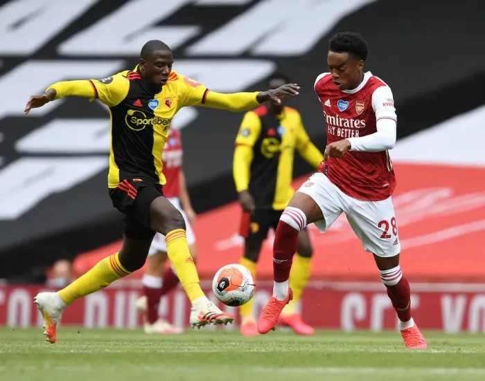 Framed Print : Arsenal vs. Watford: Intense Clash at Emirates Stadium
