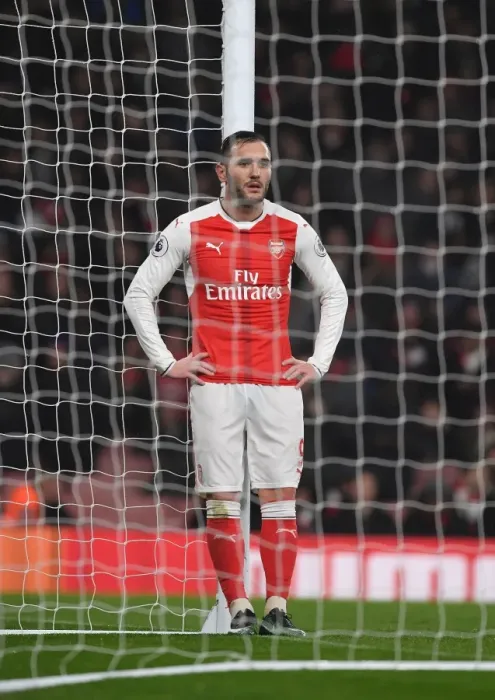 Framed Print : Arsenal vs Watford: Lucas Perez in Action at the Emirates Stadium, Premier League 2016-17