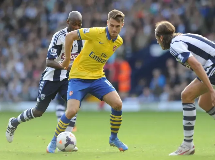 Framed Print : Arsenal vs. West Bromwich Albion: Premier League Showdown at The Hawthorns (2013-14)