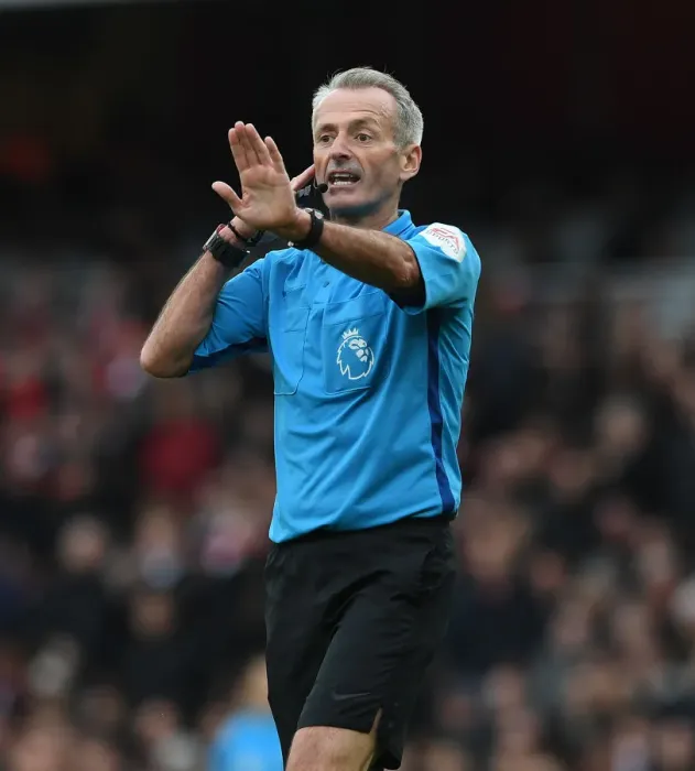 Framed Print : Arsenal vs. West Ham Clash: Martin Atkinson Referees in Premier League Showdown at Emirates Stadium