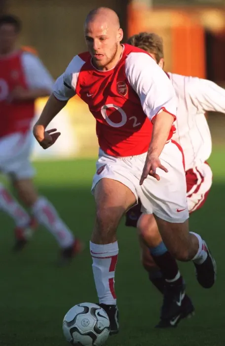 Framed Print : Arsenal vs West Ham Reserves: Graham Barrett in Action, Premier Reserve League, Barnet, 2003