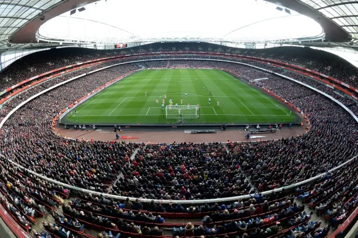Framed Print : Arsenal vs. West Ham United at Emirates Stadium, Premier League 2014 / 15