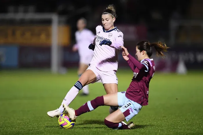 Framed Print : Arsenal vs. West Ham United: Intense Battle in Barclays Women's Super League Framed Print : Arsenal vs. West Ham United: Intense Battle in Barclays Women's Super League