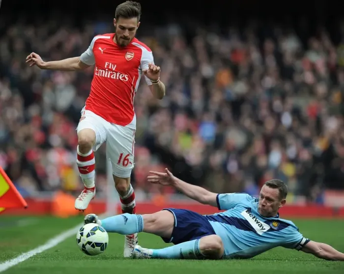 Framed Print : Arsenal vs. West Ham United: Intense Clash at Emirates Stadium, March 2015 Framed Print : Arsenal vs. West Ham United: Intense Clash at Emirates Stadium, March 2015